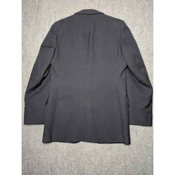 Vintage Yves Saint Laurent Mens Blazer Suit Jacket Sports Coat 40 Reg Black YSL - Picture 4 of 7